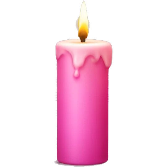 Pink candle  emoji