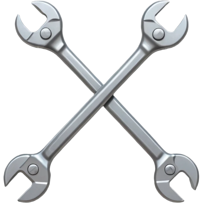 wrench black emoji