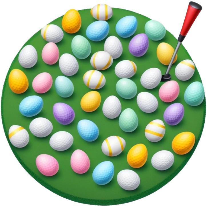 Easter eggs golf  emoji