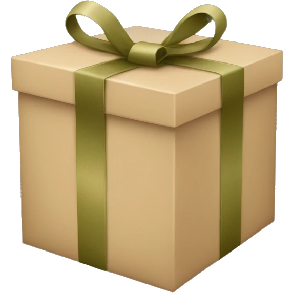 khaki gift box emoji