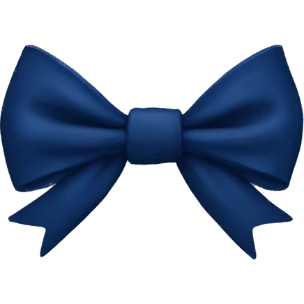 Navy bow  emoji