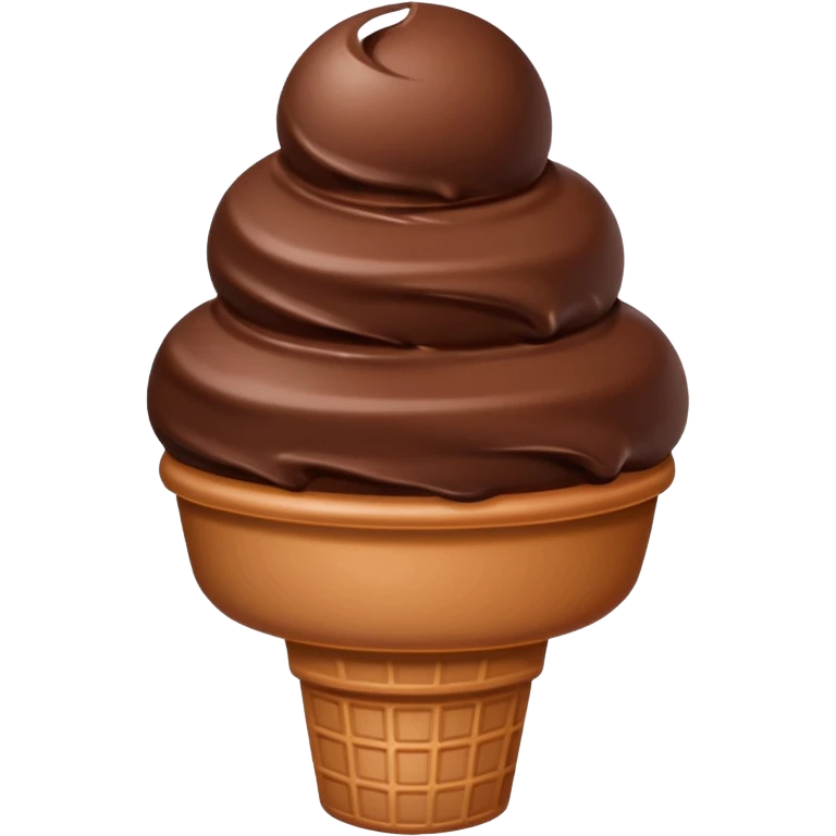 chocolate ice cream emoji