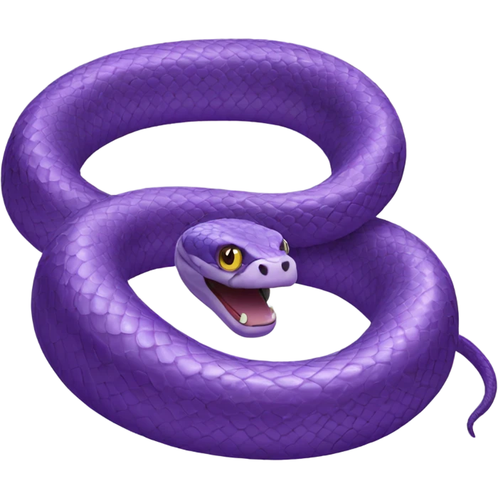 Purple snake emoji
