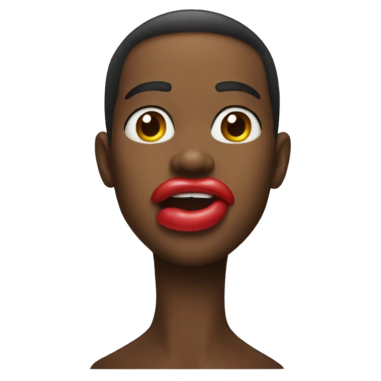 a mouth sending kisses emoji
