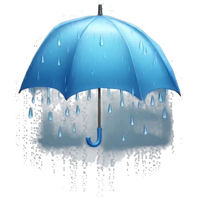 big rain  emoji