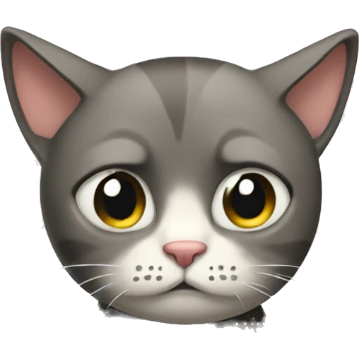 A sad cat  emoji