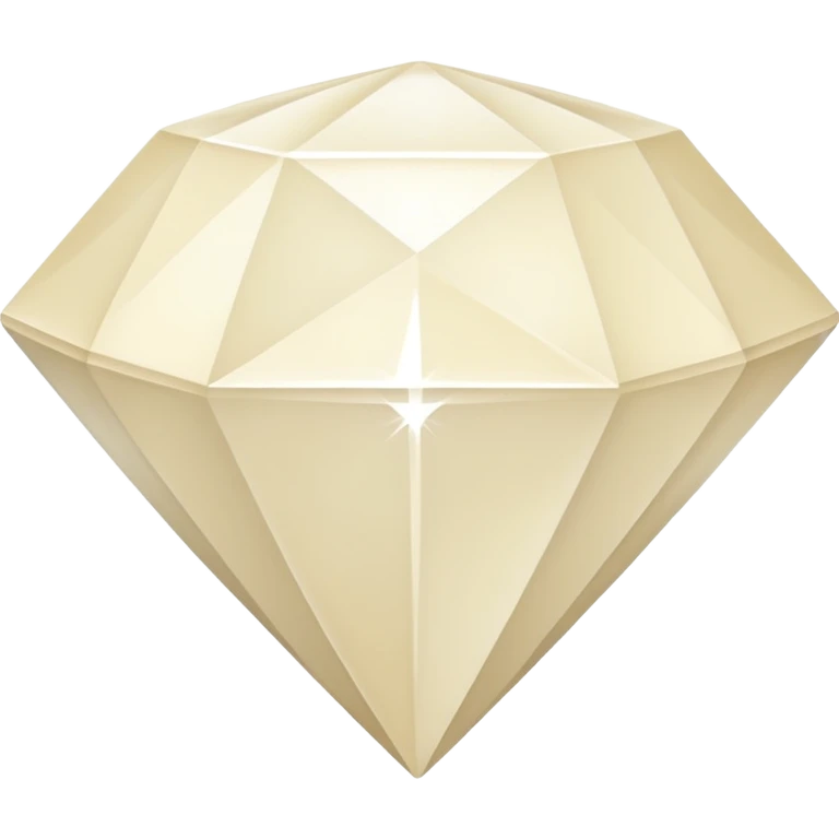 diamond shape carved from ivory emoji