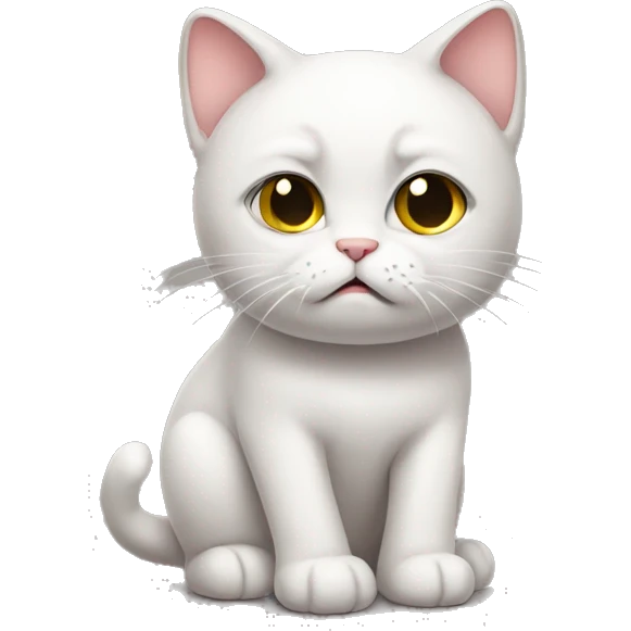 Sad kitty emoji