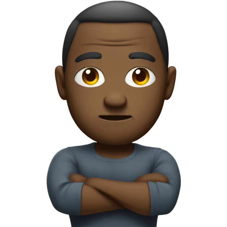  emoji with mad face and arms crossed  emoji