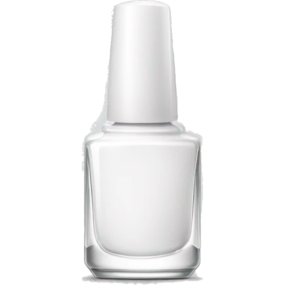 white nail polish bottle emoji
