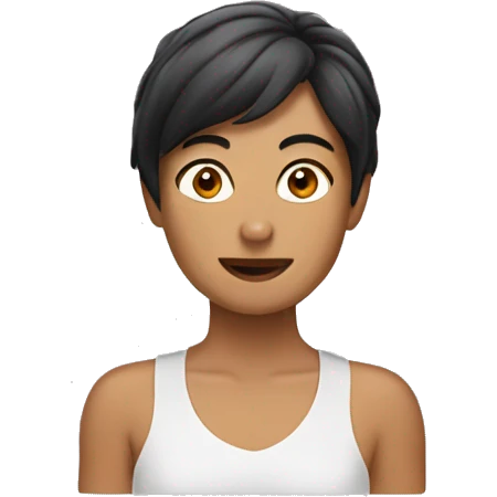 Morena com pod emoji