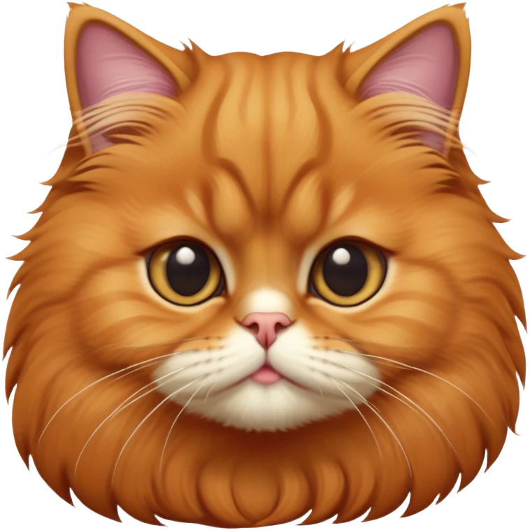 cinematic-adorable-big-eyed-fluffy-solid ginger-persian-cat-portrait-emoji,-head-tilted-playfully-with-a-sweet-expression,-fluffy-solid ginger-fur,-simplified-yet-irresistibly-cute-features-with-large,-expression, solid ginger persian cat emoji