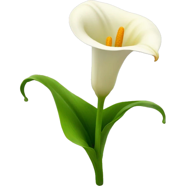 Cala lily flower  emoji
