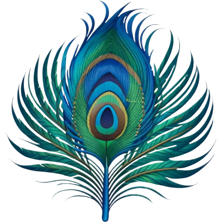Peacock feather emoji