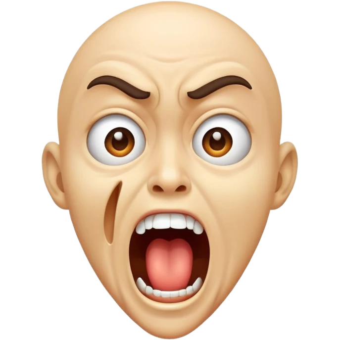 Face screaming emoji