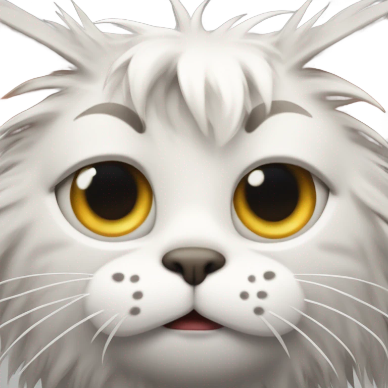 messed up cat emoji