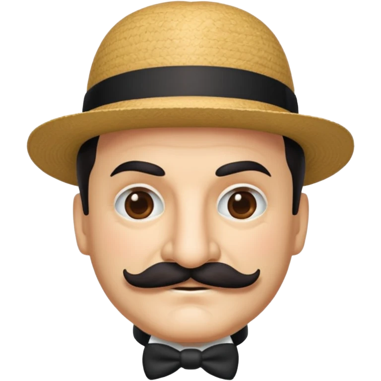 Hercules poirrot as an emoji emoji