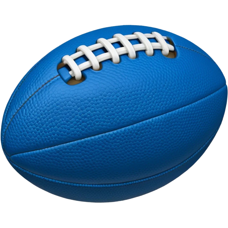 blue football ball emoji