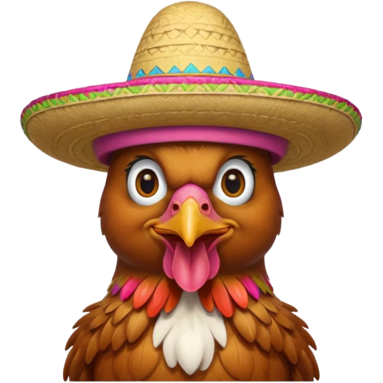 🐓con sombrero  emoji