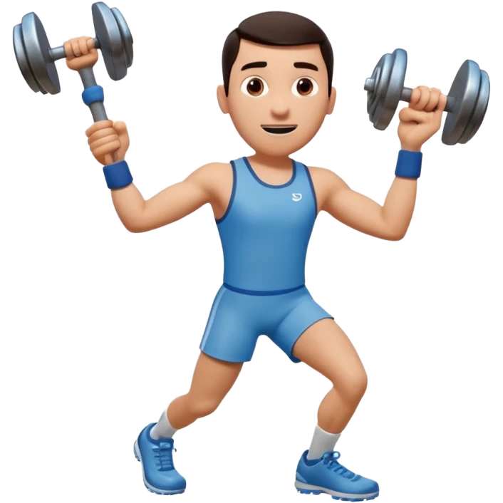 atleta lanzando martillo en una jaula pixar 3d emoji