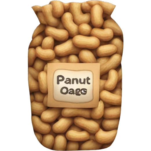 Bag of peanuts emoji