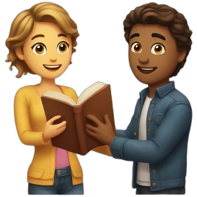 Romance book emoji