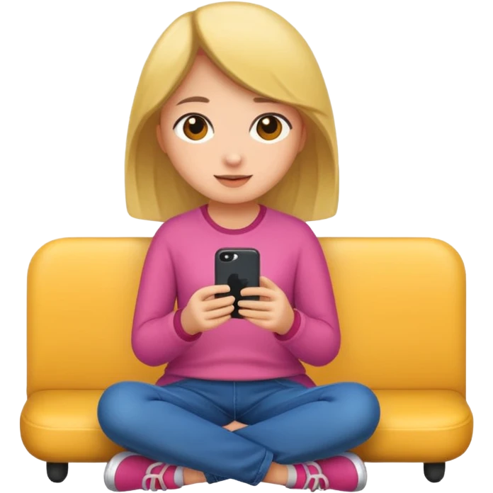 girl sitting  emoji