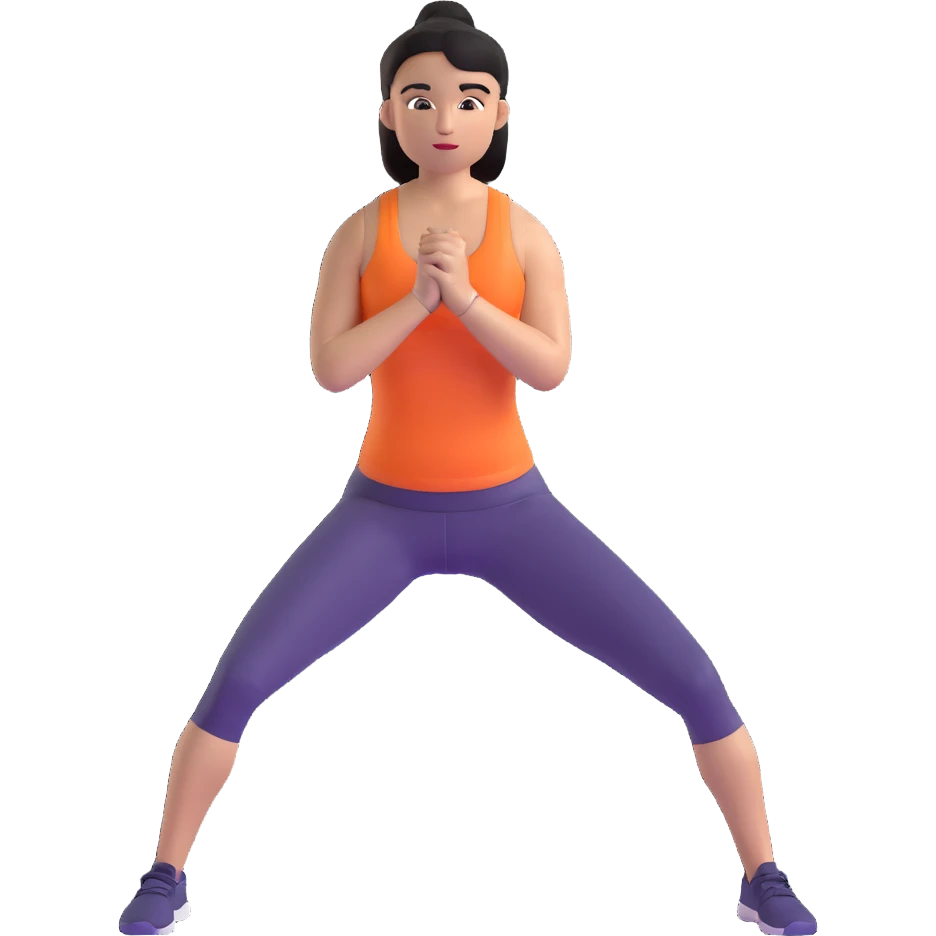 person doing lunges leg workout emoji