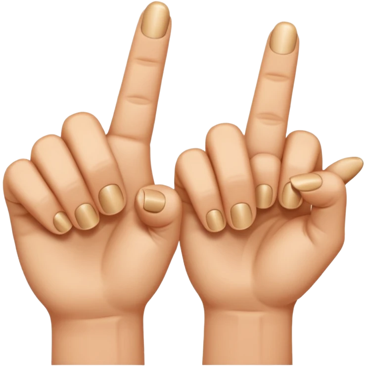 Two finger innit emoji