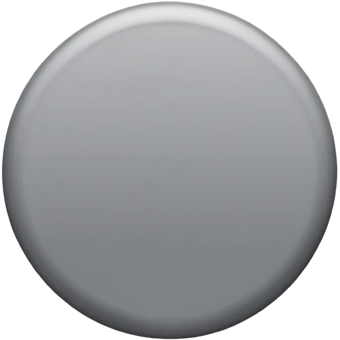 normal gray circle, simple, medium gray emoji