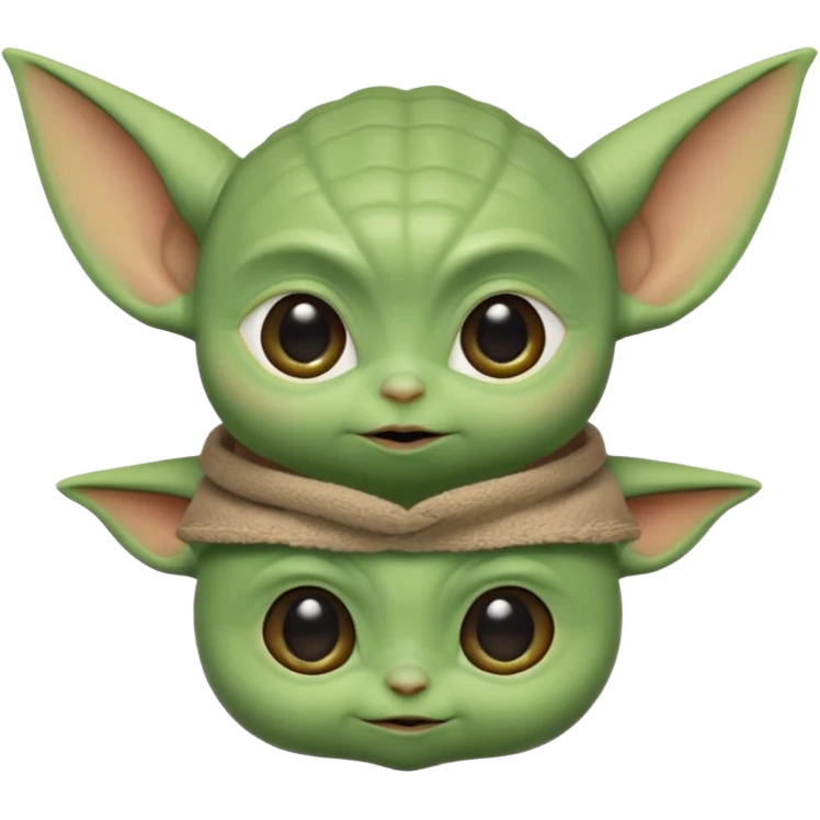 Baby Yoda head emoji