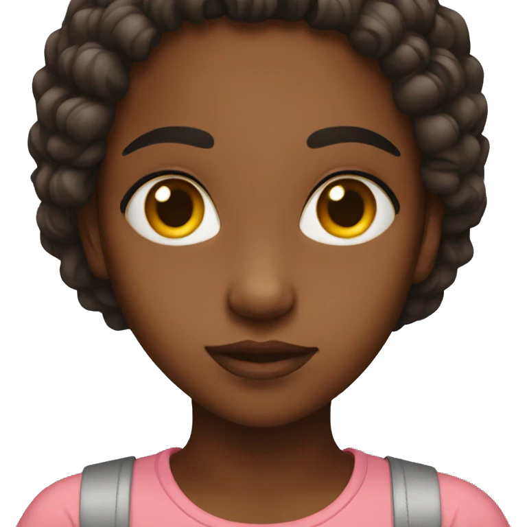 Girl with brown eyes emoji