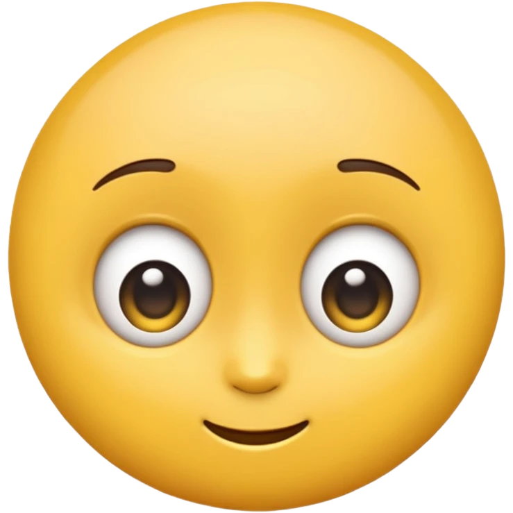 emoji face with wide eyes, raised brows, and a small hopeful smile, expressing curiosity and innocence emoji