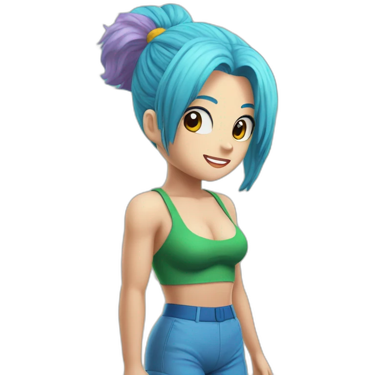 bulma on the beach emoji