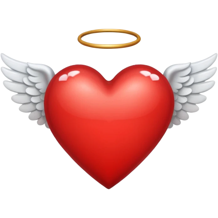 heart with angel wings emoji