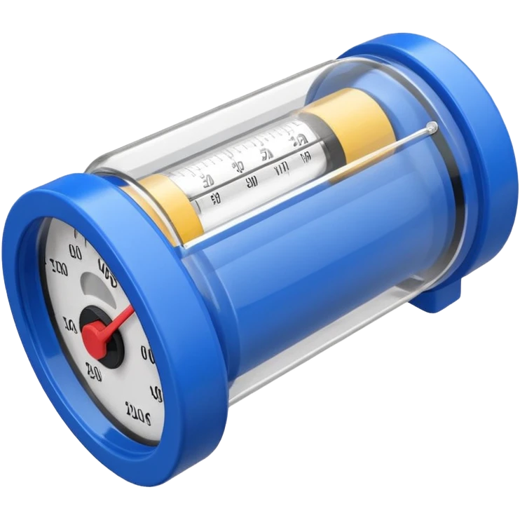 Mini caudalimetro color azul  emoji