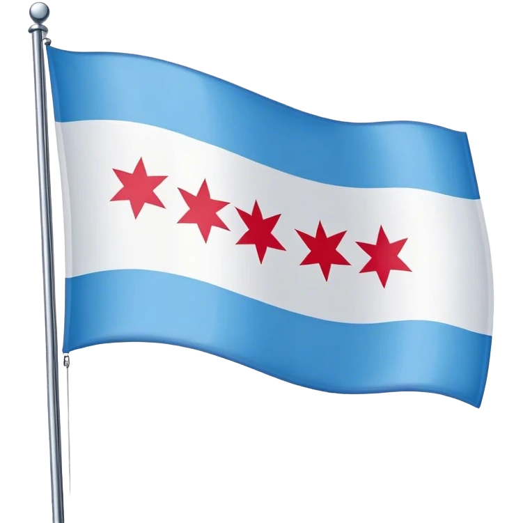 Chicago flag emoji