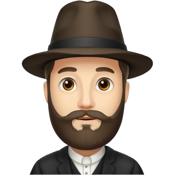 rabbi with beard and hat emoji