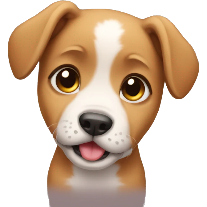 puppy is crying emoji