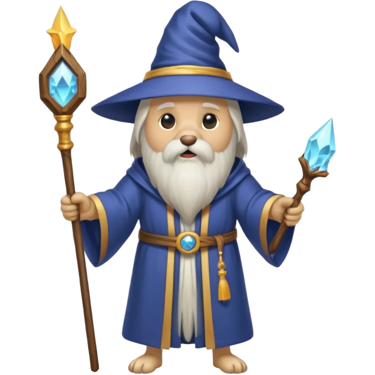 Dog wizard emoji