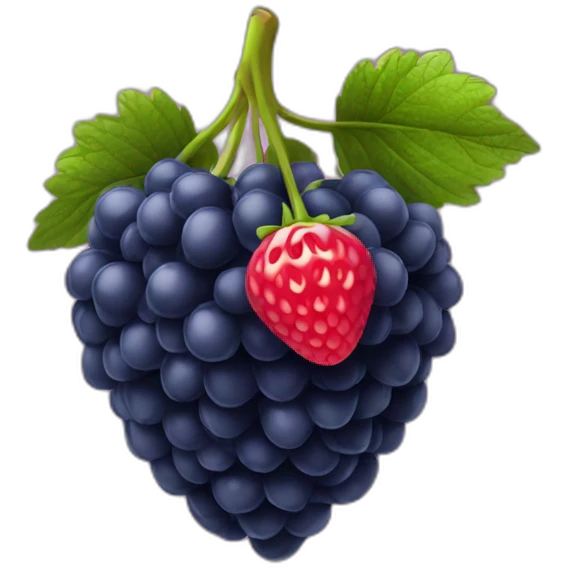 Fraise framboise myrtille emoji