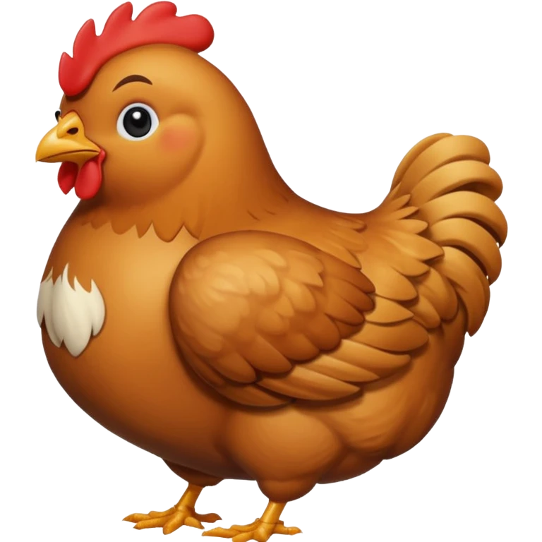 Chicken with no wings emoji