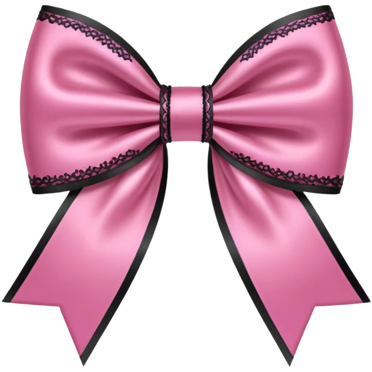 pink gothic bow emoji