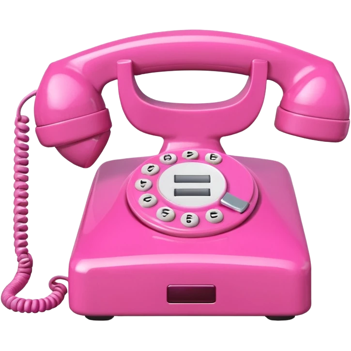 two pink phones switching with each other emoji