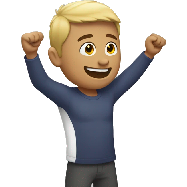 Person with arms up emoji
