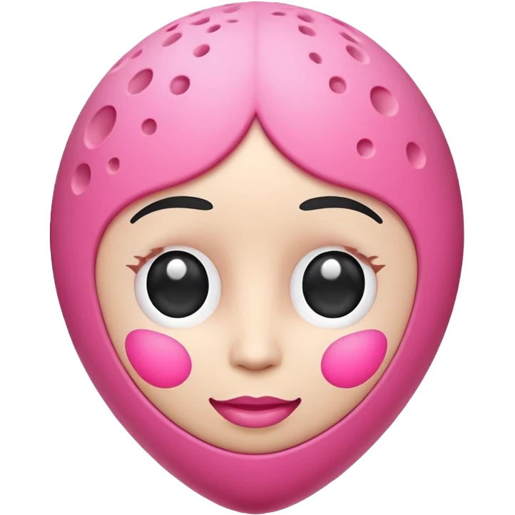 beauty blender, Learn the style of Apple’s iOS system emojis and convert the entire object from the photo into a 3D avatar in that style. Imitate the shape, colors, textures, and characteristic details of the object.  emoji
