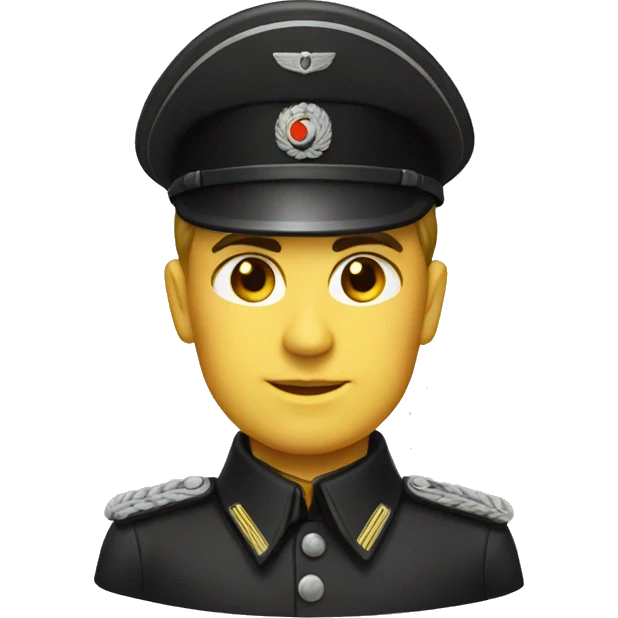 germany 1944 military officer black uniform emoji