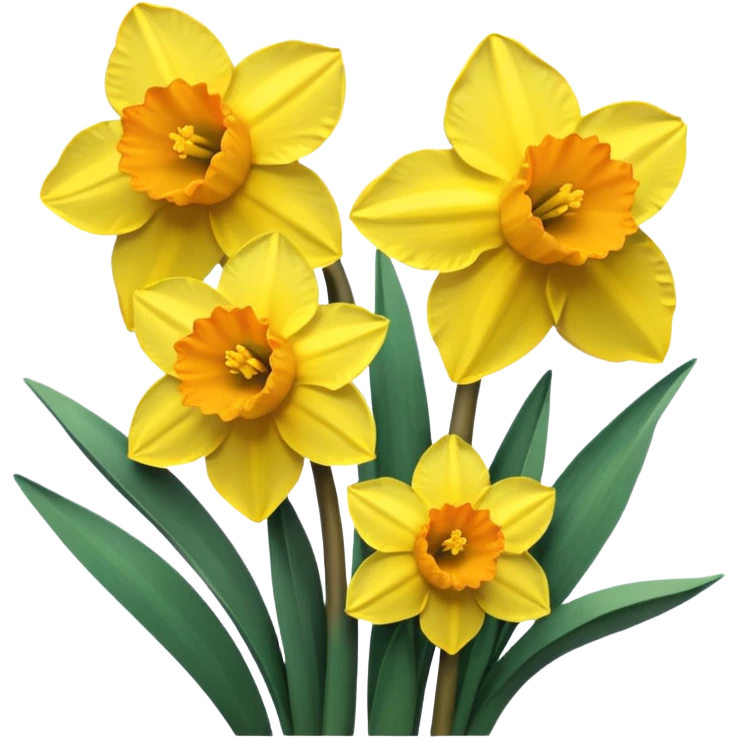 Yellow daffodils emoji