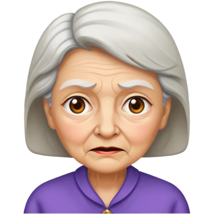 Grandmother with rude attitude  emoji
