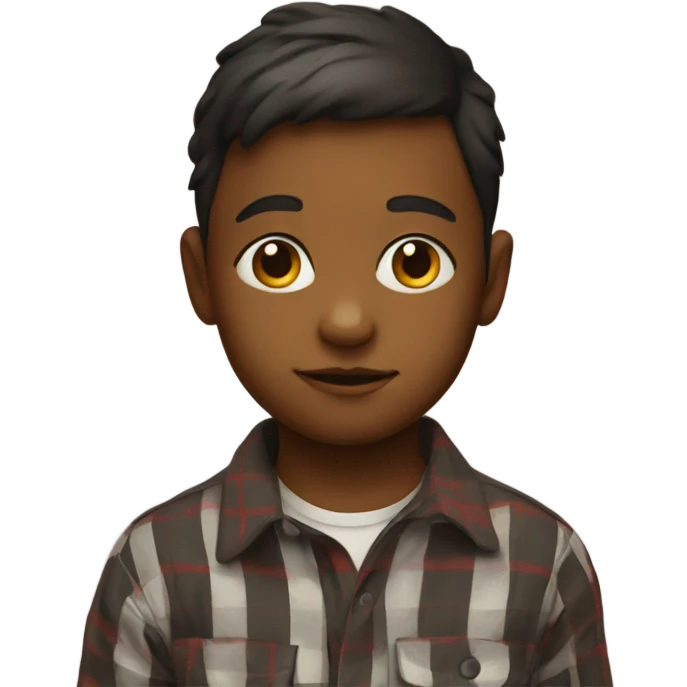 Child in plaid emoji